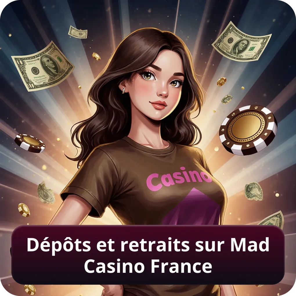 Dépôts et retraits sur Mad Casino France